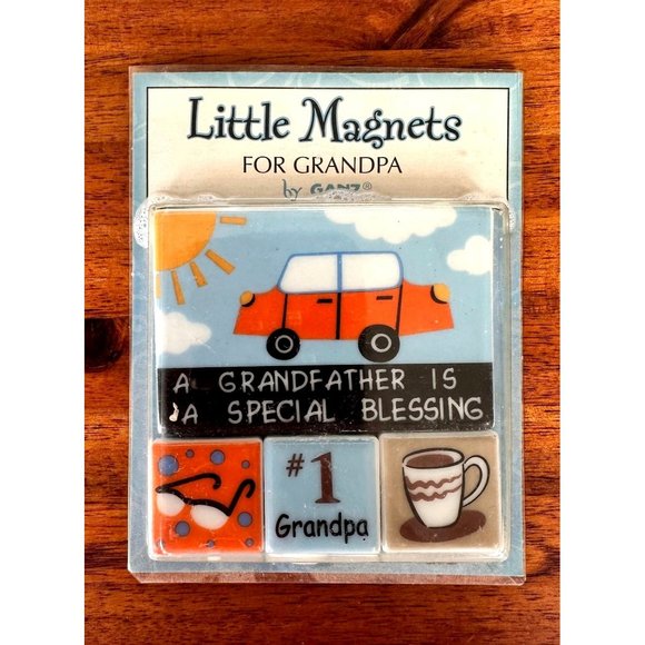 VTG Ganz Little Magnets Grandpa Special Blessing 4 Piece Stocking Stuffer - Picture 2 of 12